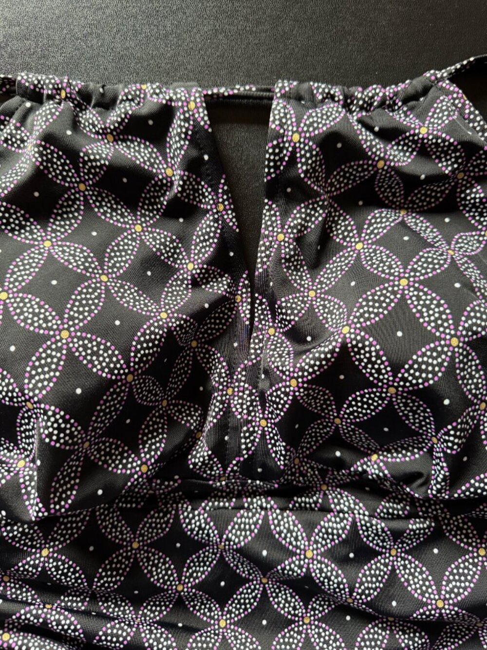Women's Geometric Print One-Piece Halter Neck Swimsuit - Picture 6 of 13